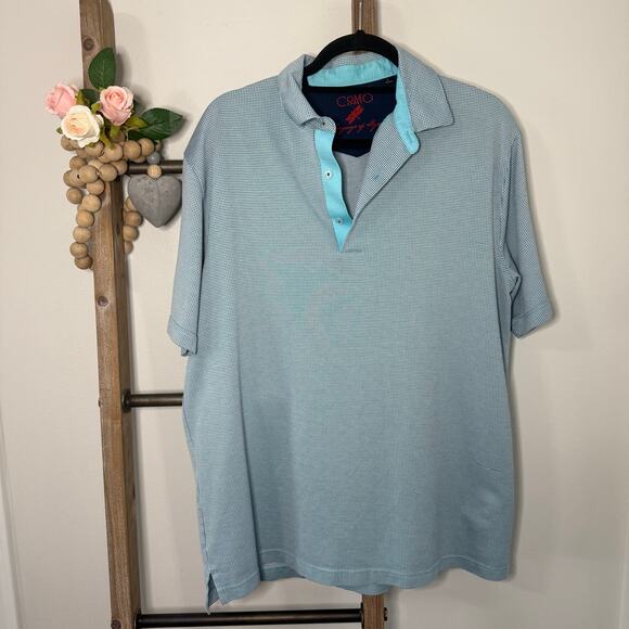 Como Sport Mens Polo Short Sleeve Shirt Size Large - Picture 1 of 7